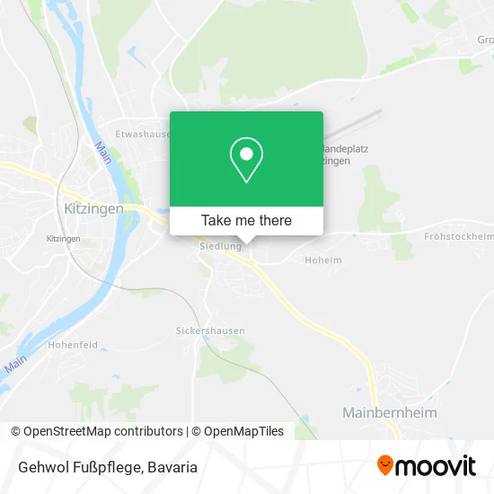 Карта Gehwol Fußpflege