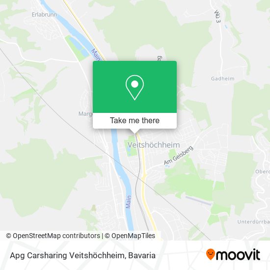 Карта Apg Carsharing Veitshöchheim