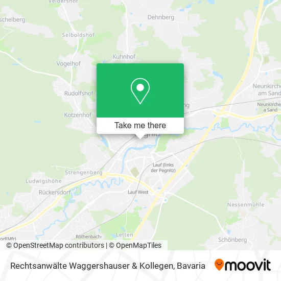Карта Rechtsanwälte Waggershauser & Kollegen