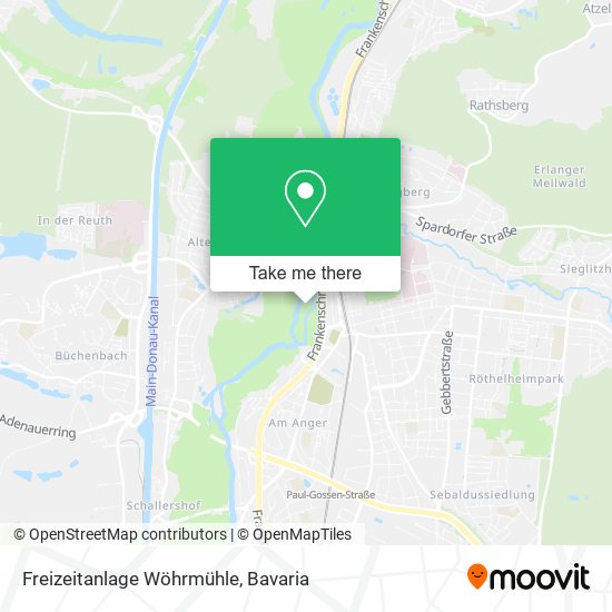 Freizeitanlage Wöhrmühle map