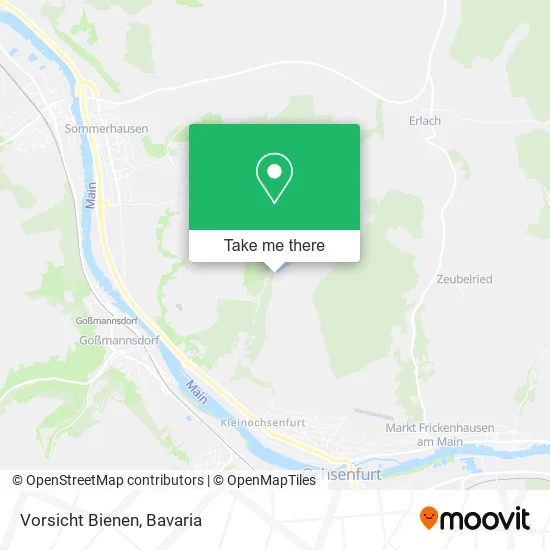 Карта Vorsicht Bienen