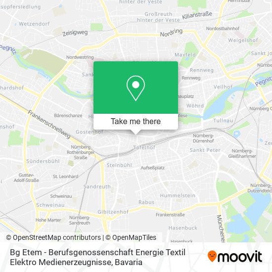 Bg Etem - Berufsgenossenschaft Energie Textil Elektro Medienerzeugnisse map