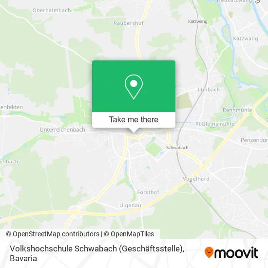 Карта Volkshochschule Schwabach (Geschäftsstelle)