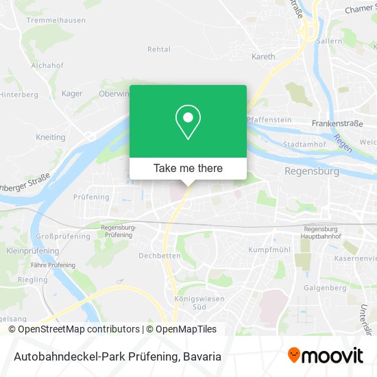 Autobahndeckel-Park Prüfening map