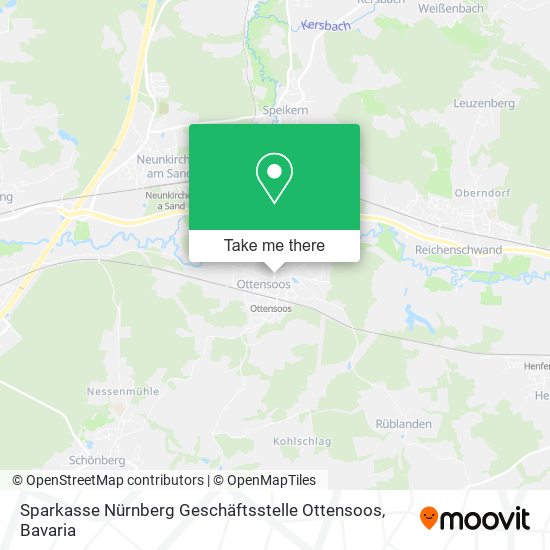 Sparkasse Nürnberg Geschäftsstelle Ottensoos map