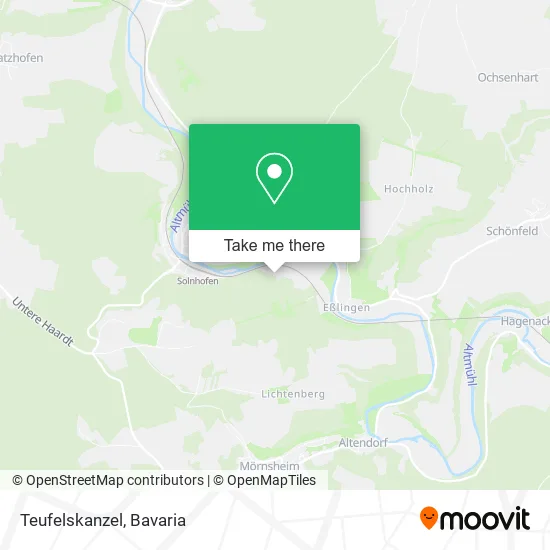 Карта Teufelskanzel