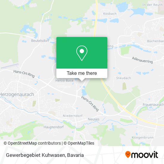 Gewerbegebiet Kuhwasen map
