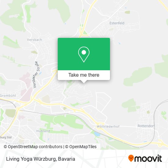 Living Yoga Würzburg map