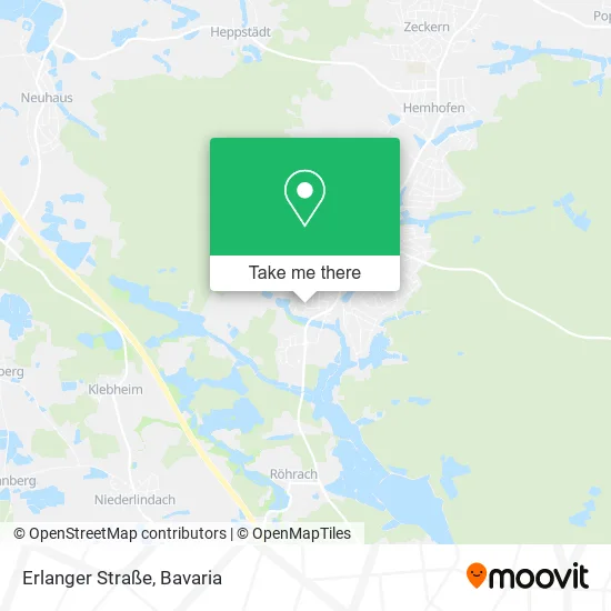 Карта Erlanger Straße
