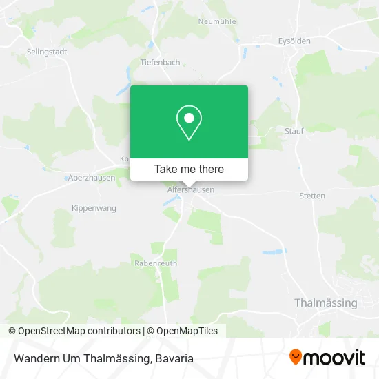 Карта Wandern Um Thalmässing