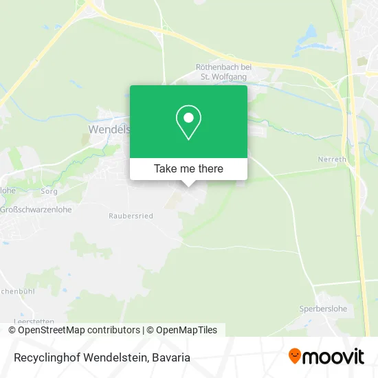 Карта Recyclinghof Wendelstein