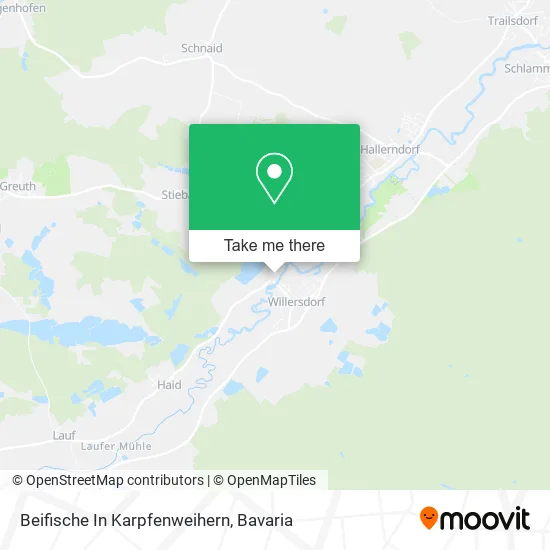 Карта Beifische In Karpfenweihern