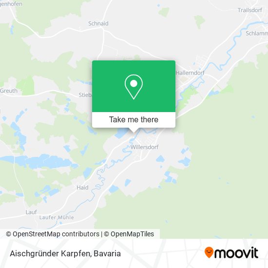 Aischgründer Karpfen map