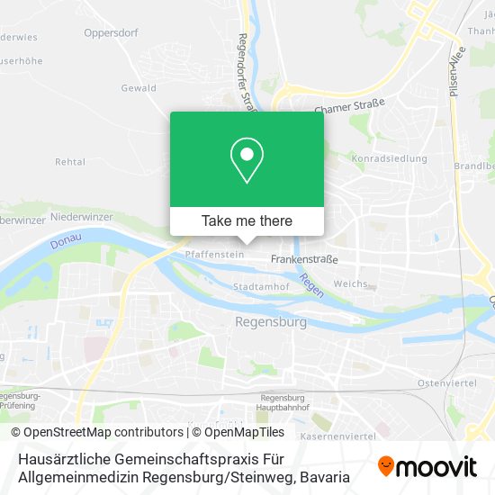 Карта Hausärztliche Gemeinschaftspraxis Für Allgemeinmedizin Regensburg / Steinweg