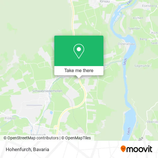 Карта Hohenfurch