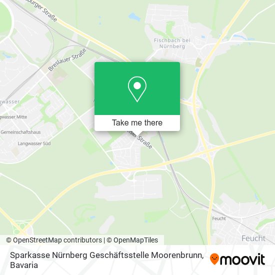Карта Sparkasse Nürnberg Geschäftsstelle Moorenbrunn