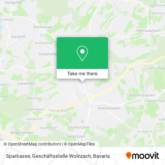 Карта Sparkasse, Geschäftsstelle Wolnzach