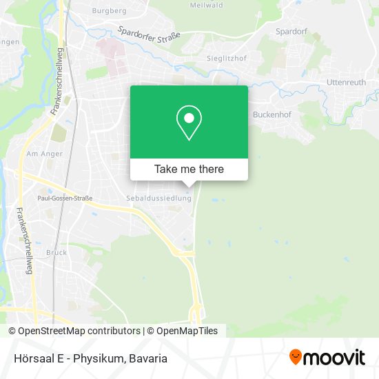 Hörsaal E - Physikum map