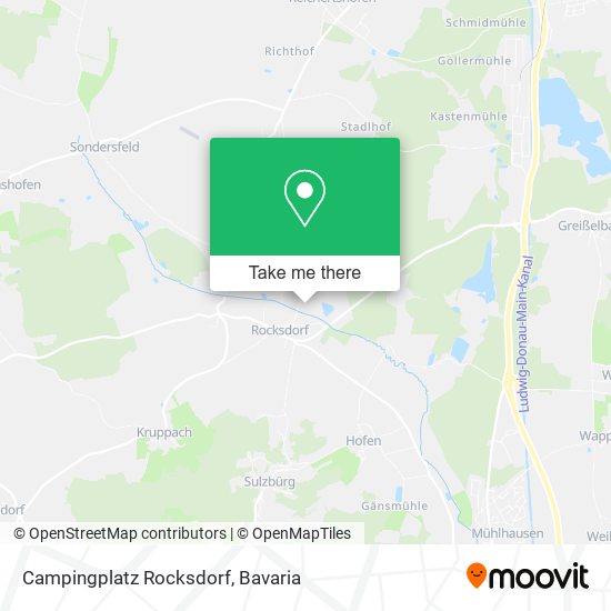 Campingplatz Rocksdorf map
