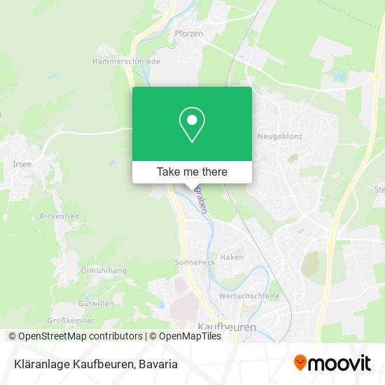 Kläranlage Kaufbeuren map