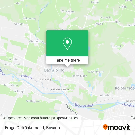 Карта Fruga Getränkemarkt