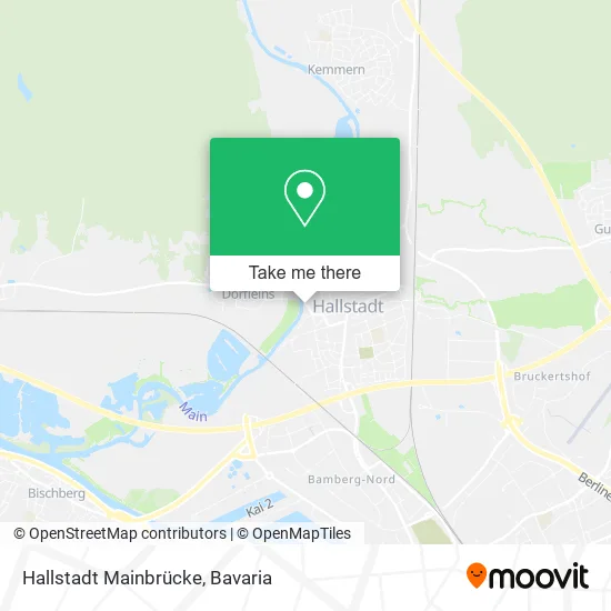 Hallstadt Mainbrücke map