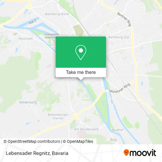 Карта Lebensader Regnitz