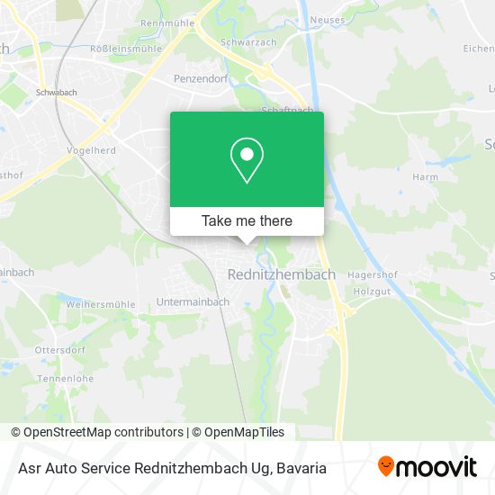 Карта Asr Auto Service Rednitzhembach Ug