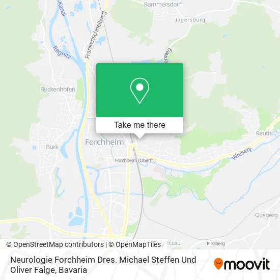 Карта Neurologie Forchheim Dres. Michael Steffen Und Oliver Falge