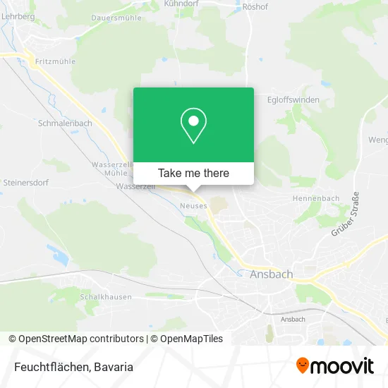 Карта Feuchtflächen