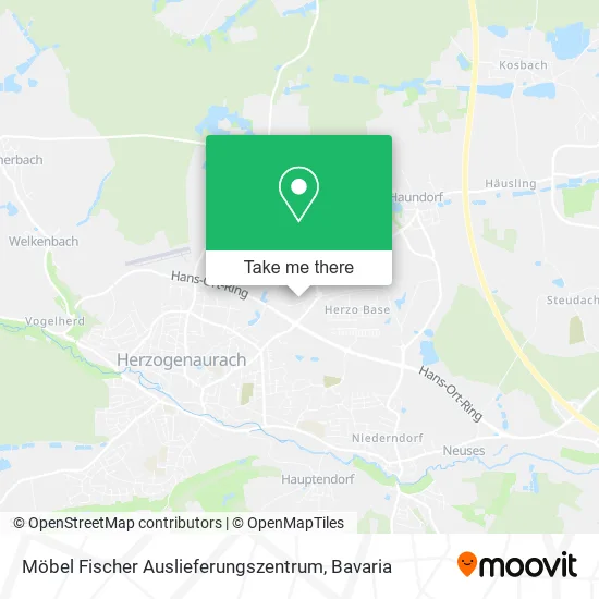Карта Möbel Fischer Auslieferungszentrum