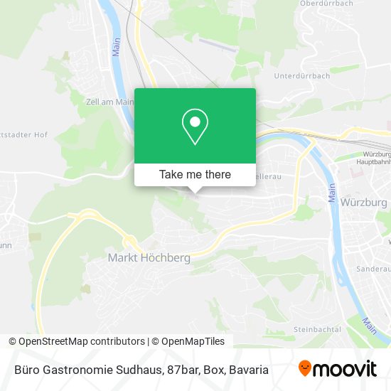 Büro Gastronomie Sudhaus, 87bar, Box map