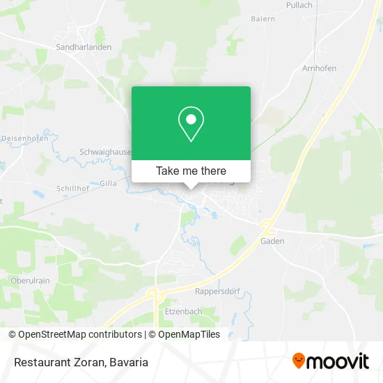 Restaurant Zoran map