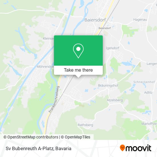 Sv Bubenreuth A-Platz map