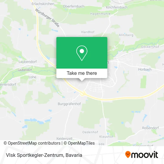 Карта Vlsk Sportkegler-Zentrum