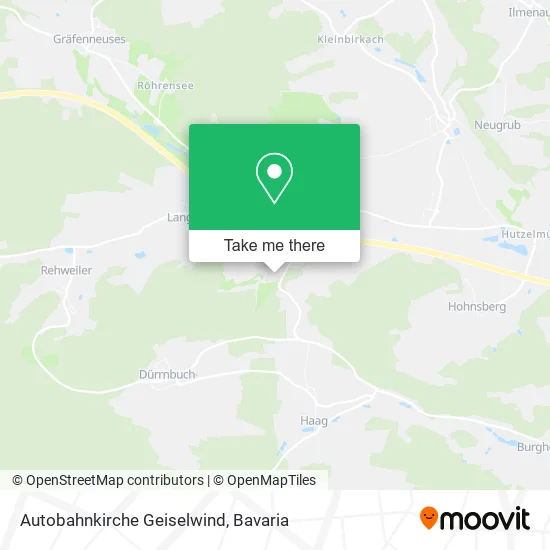 Карта Autobahnkirche Geiselwind