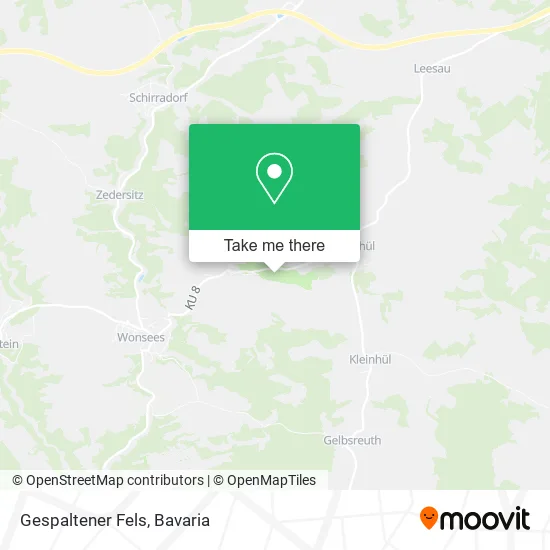 Карта Gespaltener Fels