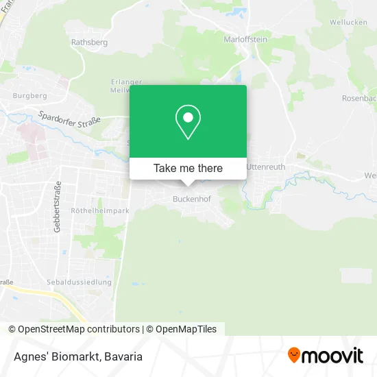 Карта Agnes' Biomarkt