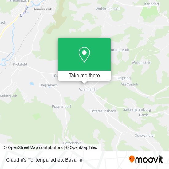Claudia's Tortenparadies map