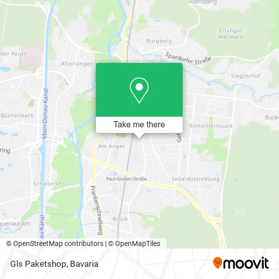 Карта Gls Paketshop