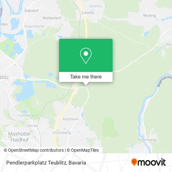 Карта Pendlerparkplatz Teublitz