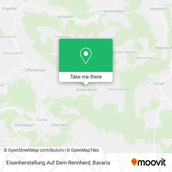 Карта Eisenherstellung Auf Dem Rennherd