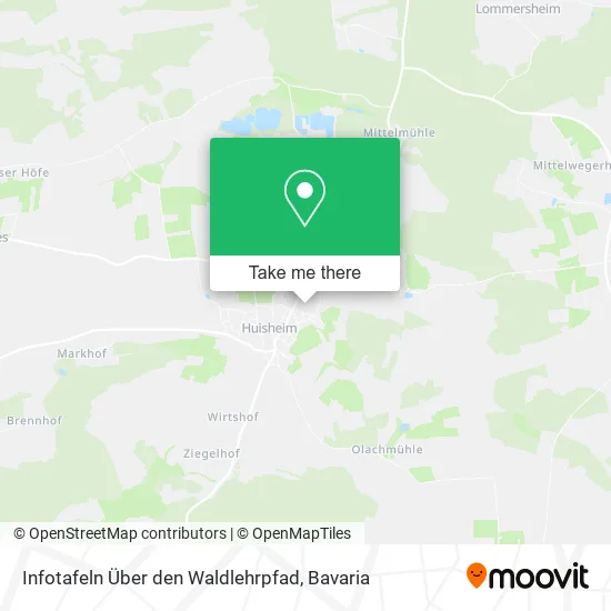 Карта Infotafeln Über den Waldlehrpfad