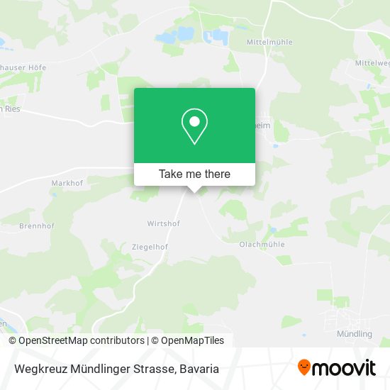 Wegkreuz Mündlinger Strasse map