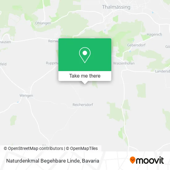 Карта Naturdenkmal Begehbare Linde