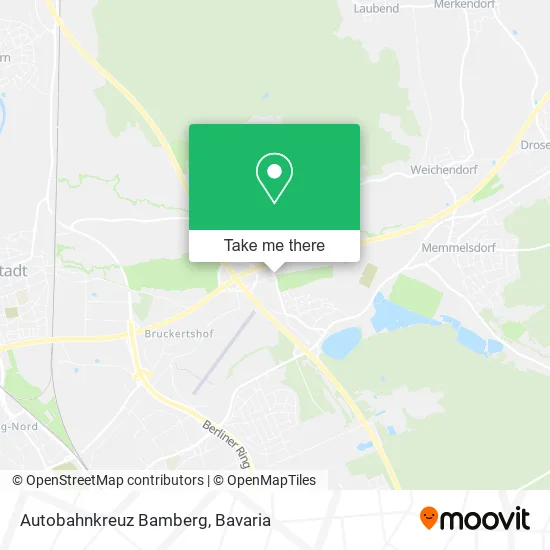 Карта Autobahnkreuz Bamberg