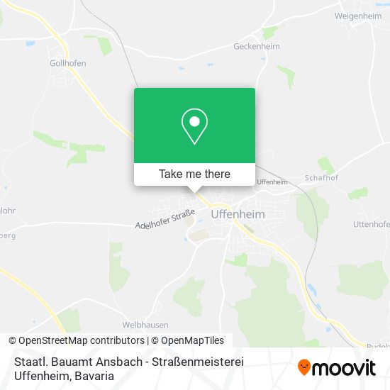 Staatl. Bauamt Ansbach - Straßenmeisterei Uffenheim map