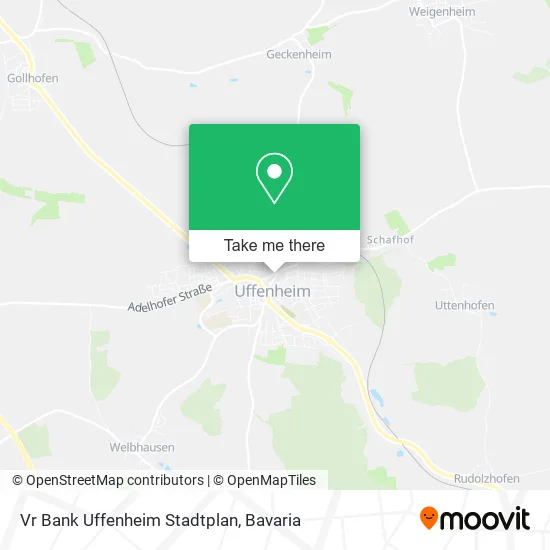 Карта Vr Bank Uffenheim Stadtplan