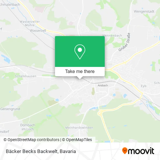 Карта Bäcker Becks Backwelt