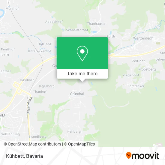 Карта Kühbett